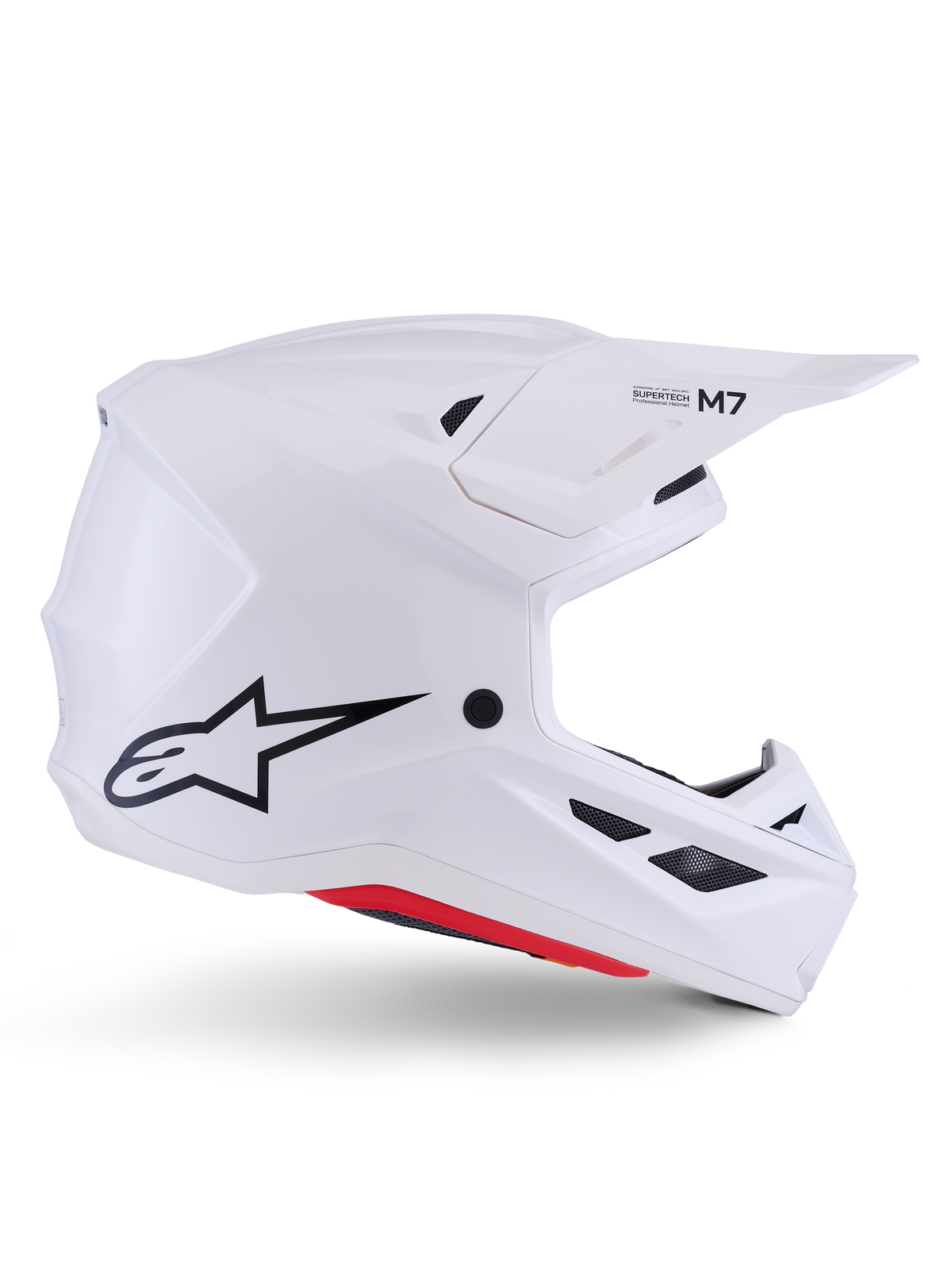 Alpinestars S-M7 Solid Helmet ECE 06/DOT - White Glossy