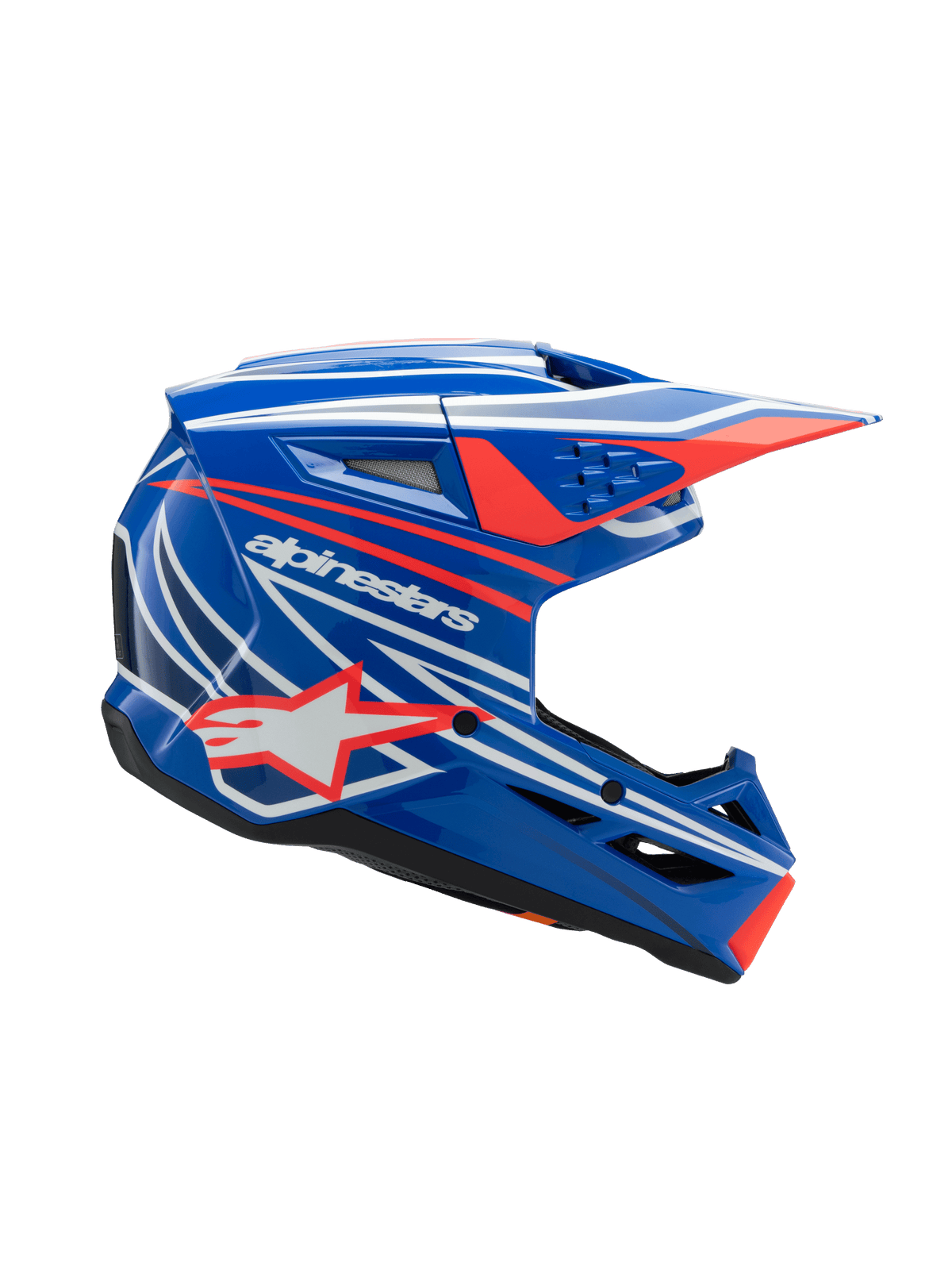 Alpinestars SM3 Youth Wurx Helmet ECE 06/DOT - Blue/Red/White/Black Glossy
