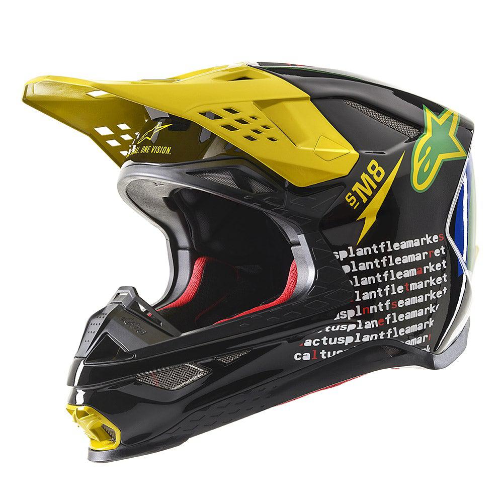 Alpinestars Supertech M8 Limited Edition Cactus Plant Flea Market Helmet - rainbow