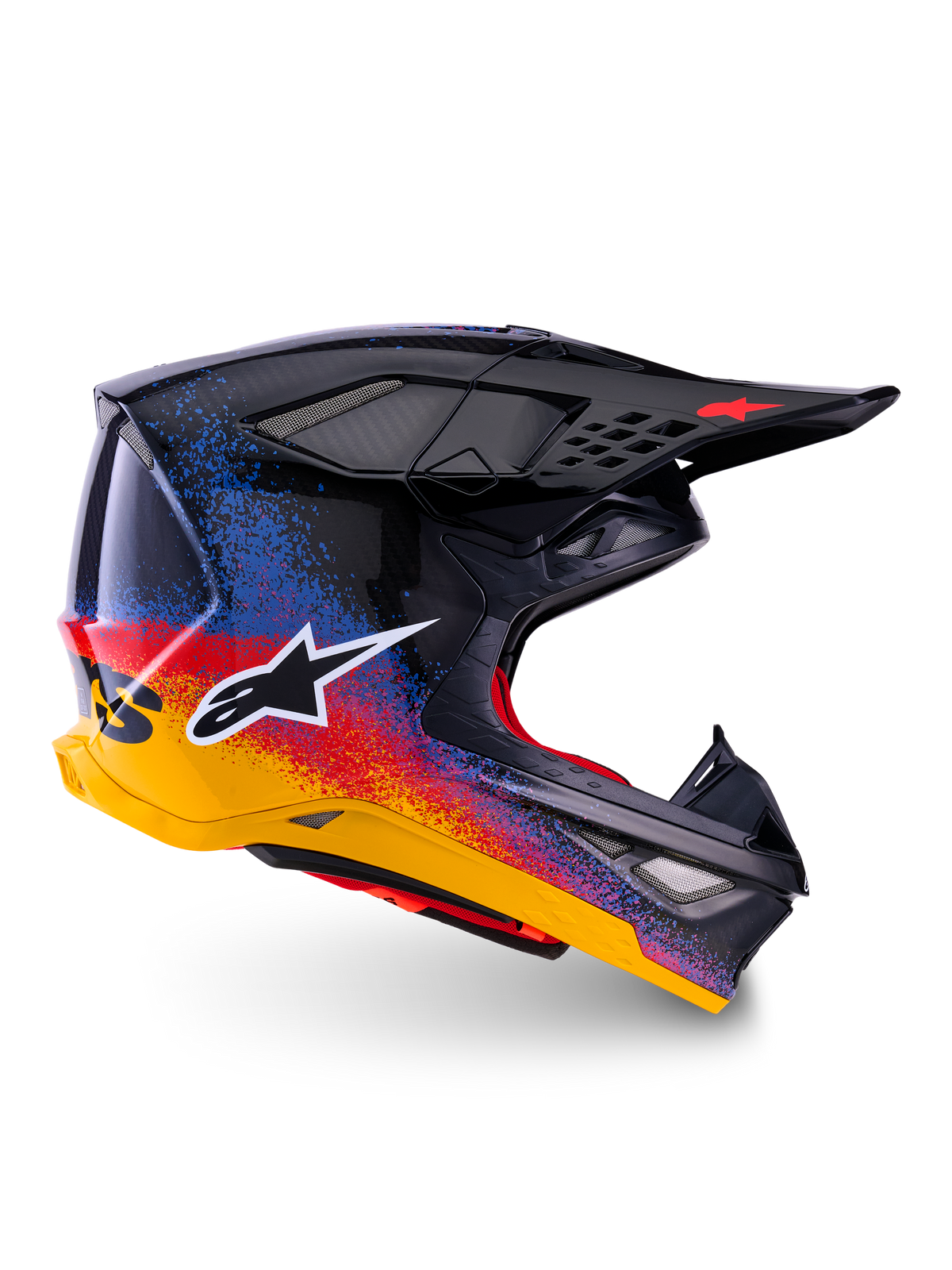 Alpinestars Limited Edition Supertech M10 Black Hole Helmet ECE 06/DOT - Black Burst Glossy