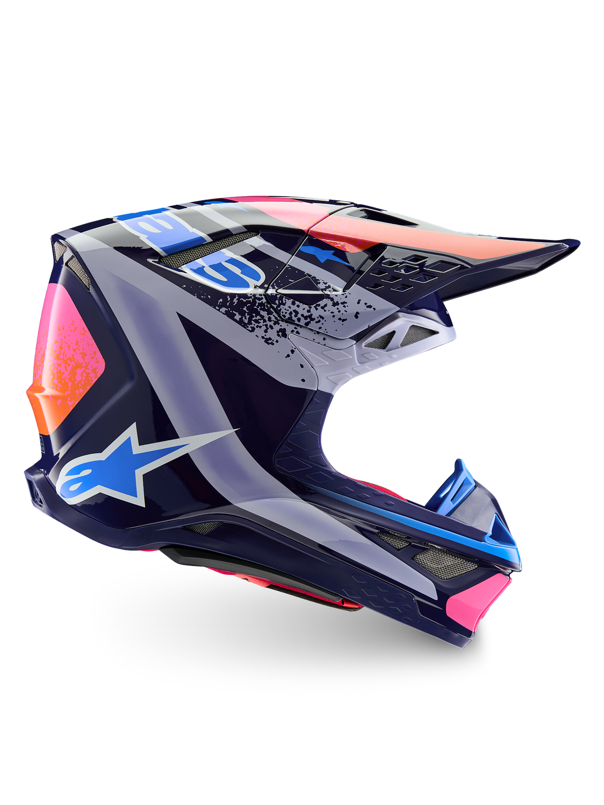 Alpinestars Limited Edition Supertech M10 Records Helmet ECE 06/DOT - Multicolor Glossy