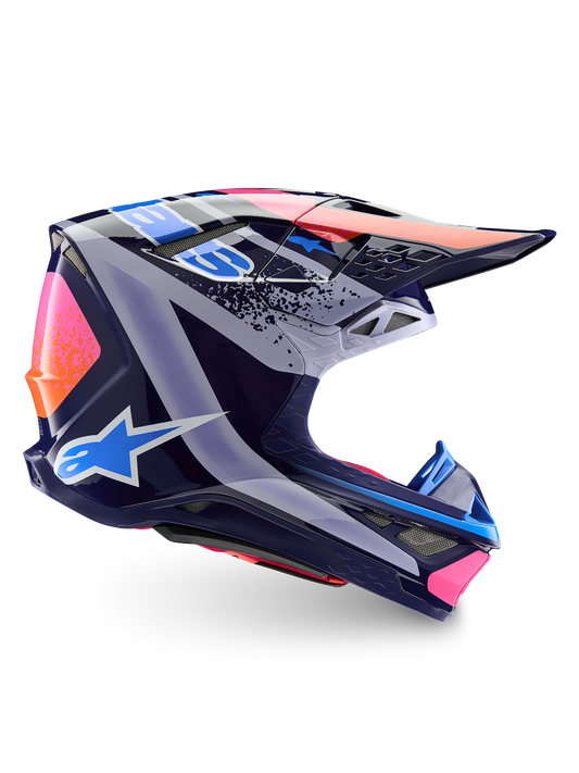 Alpinestars Limited Edition Supertech M10 Records Helmet ECE 06/DOT - Multicolor Glossy