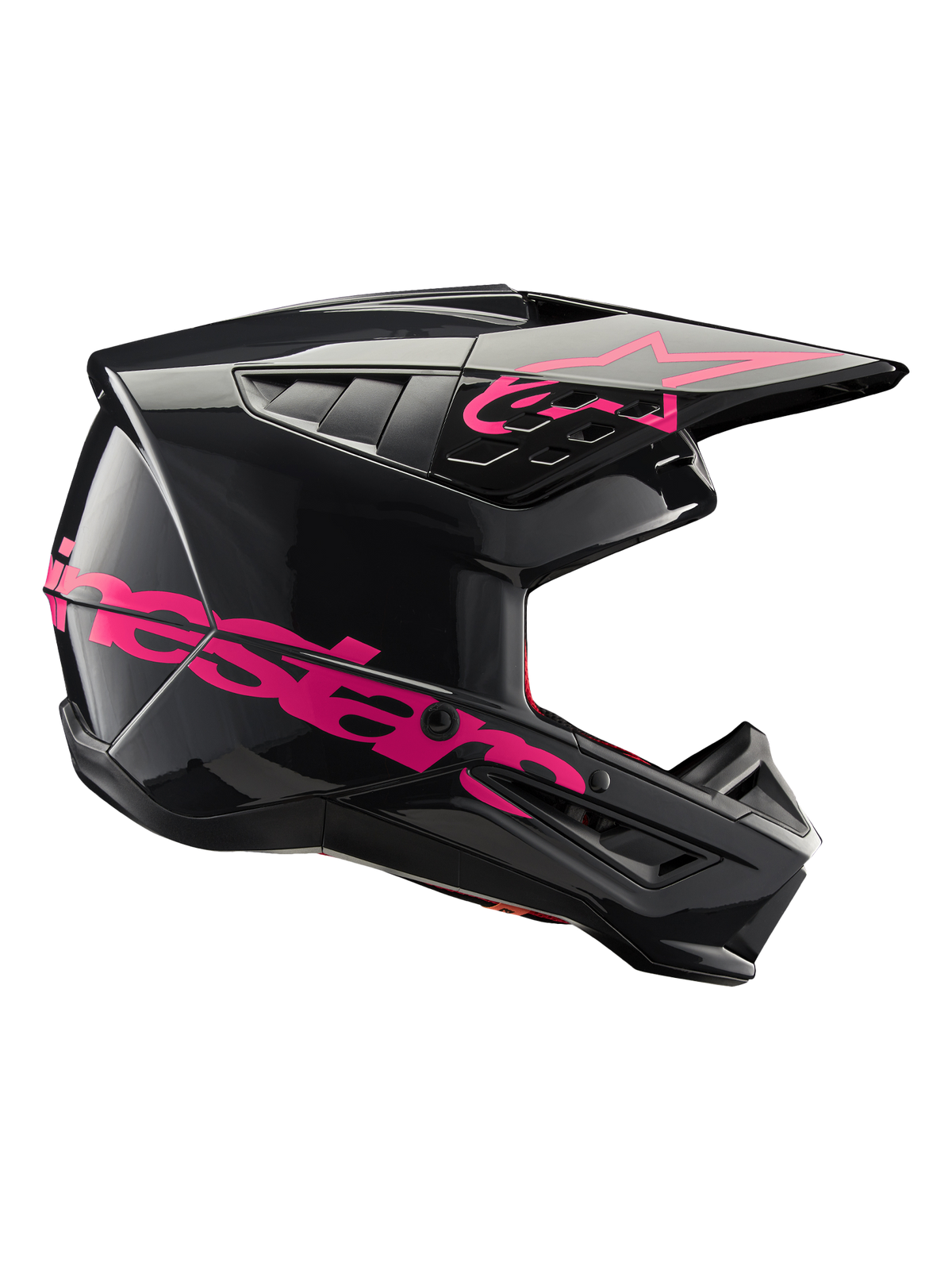 Alpinestars SM5 Corp Helmet - Black/Diva Pink Glossy