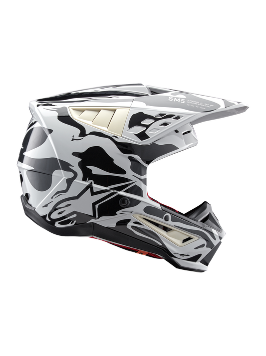 Alpinestars SM5 Mineral Helmet - Cool Gray/Dark Gray Glossy