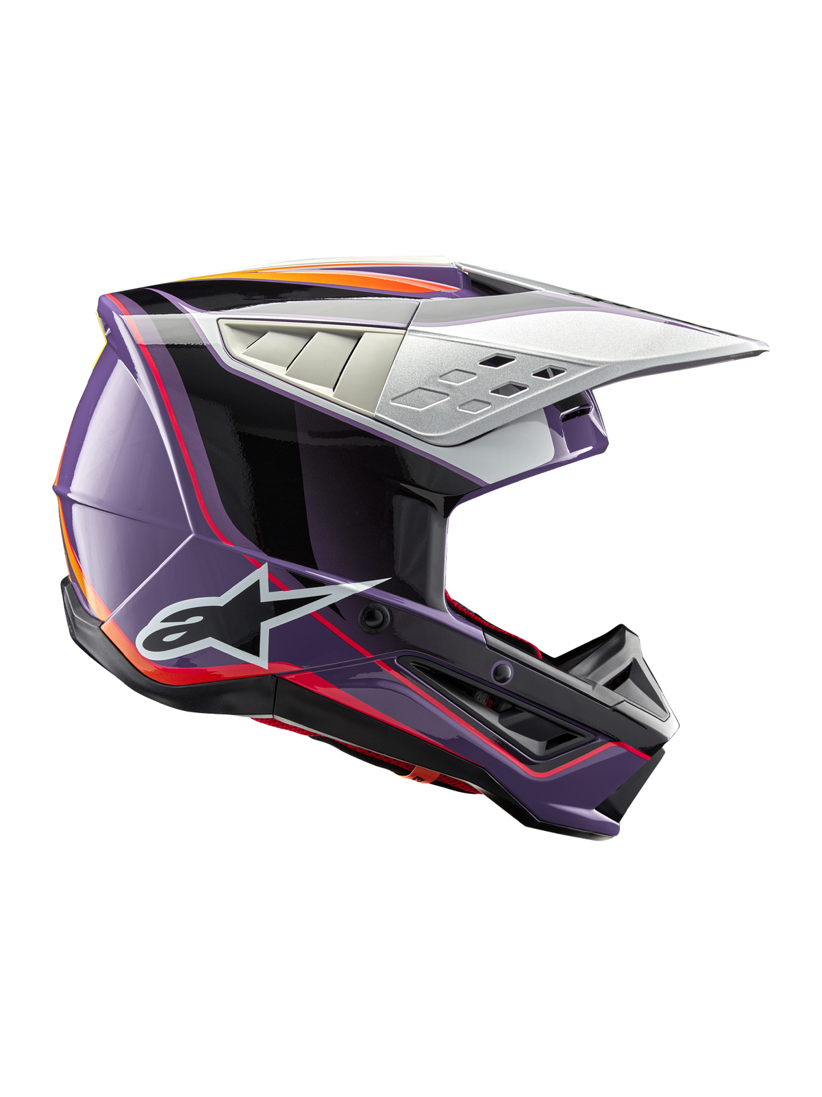Alpinestars SM5 Sail Helmet - Violet/Black/Silver Glossy