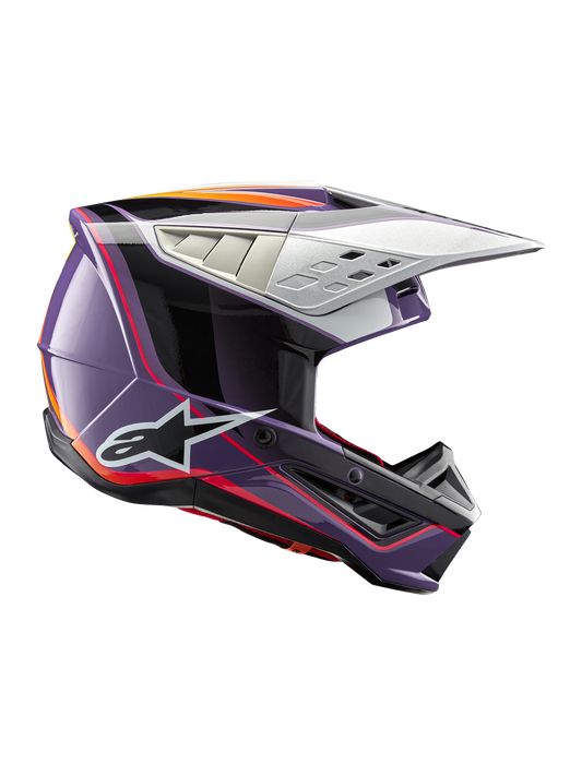 Alpinestars SM5 Sail Helmet - Violet/Black/Silver Glossy