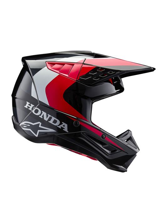 Alpinestars Honda SM5 Helmet - Black/Red Glossy