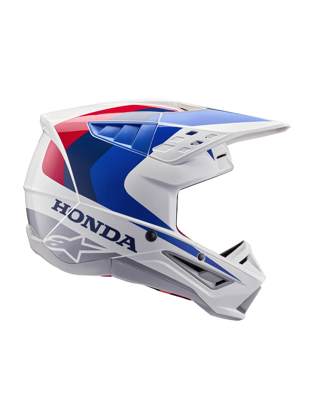 Alpinestars Honda SM5 Helmet - White/Blue/Red Glossy
