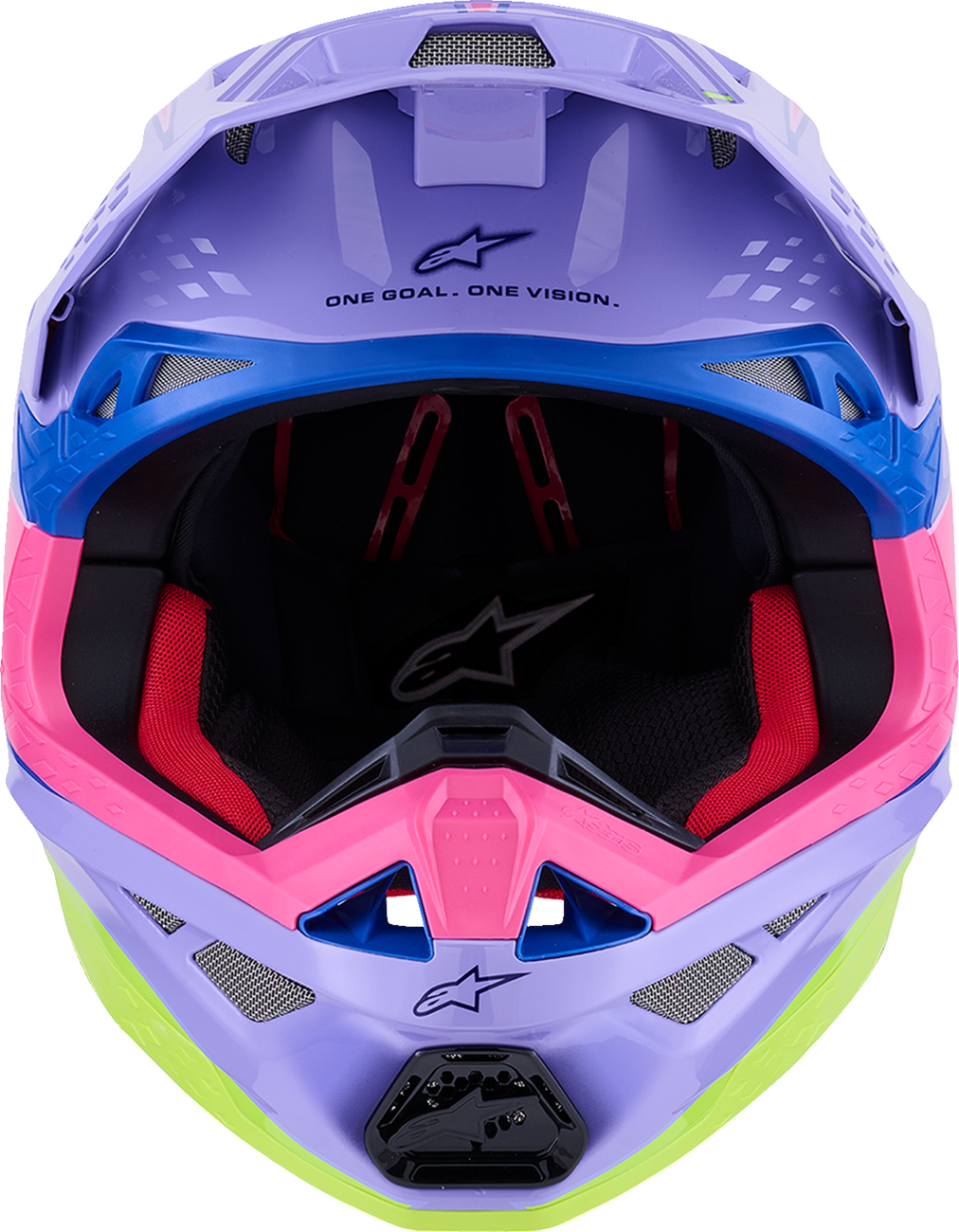 Alpinestars Supertech M10 Jett Lawrence R01 MIPS Helmet Purple/Pink Fluo/Yellow Fluo Glossy
