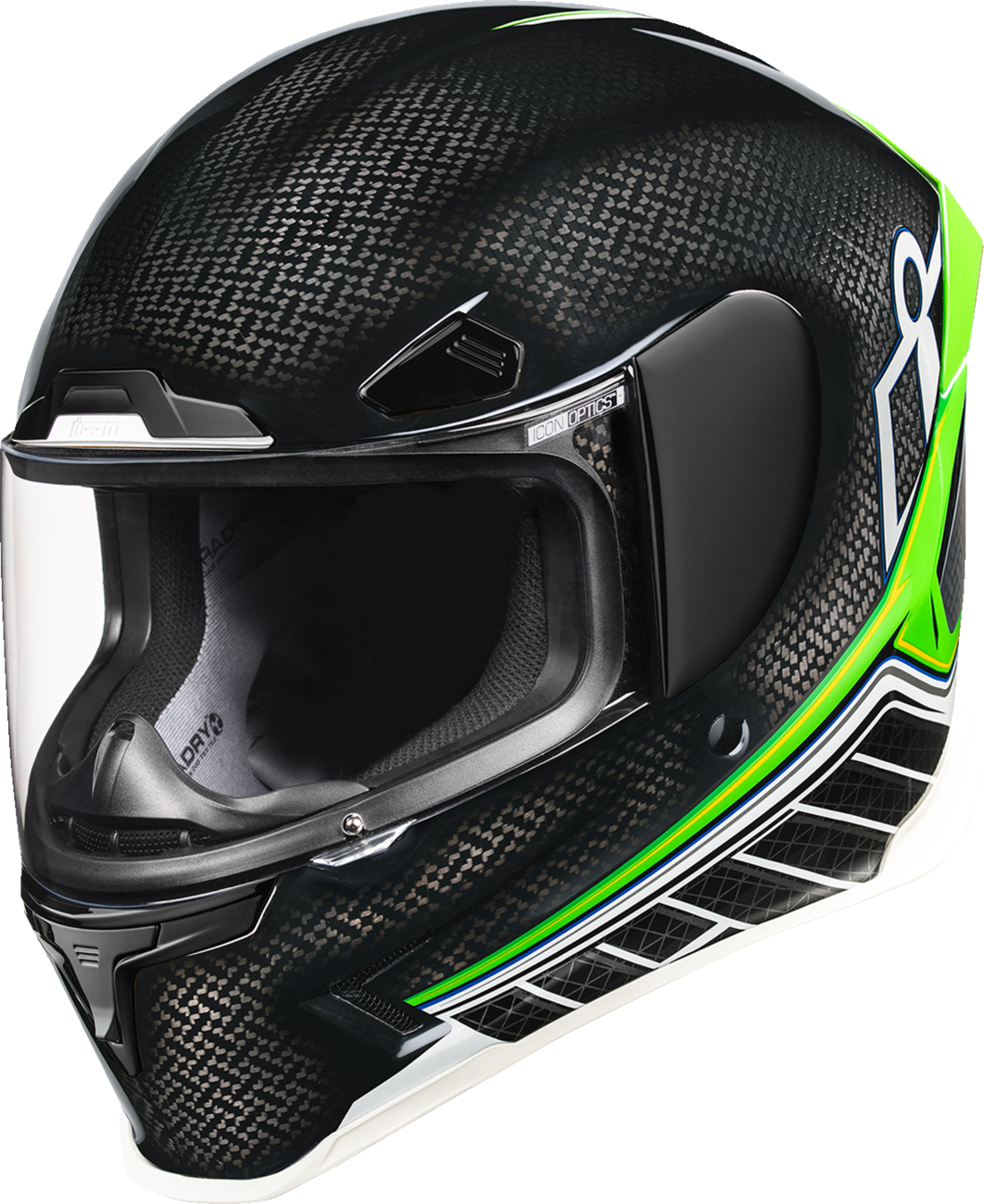 Icon Airframe Pro Helmet Carbon Hyperstrike - Green
