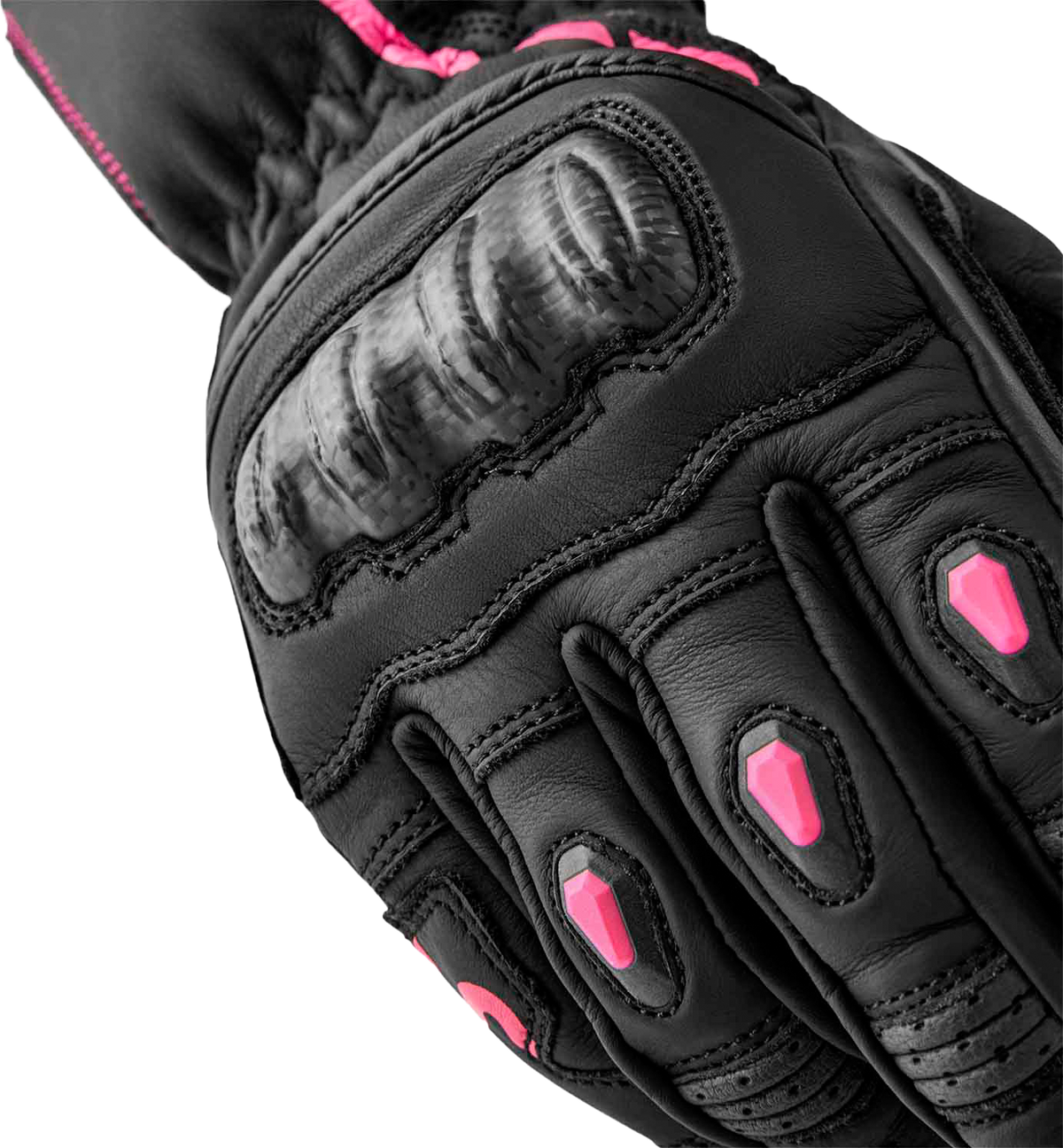 RST Womens S1 D3O Glove - Black/Pink