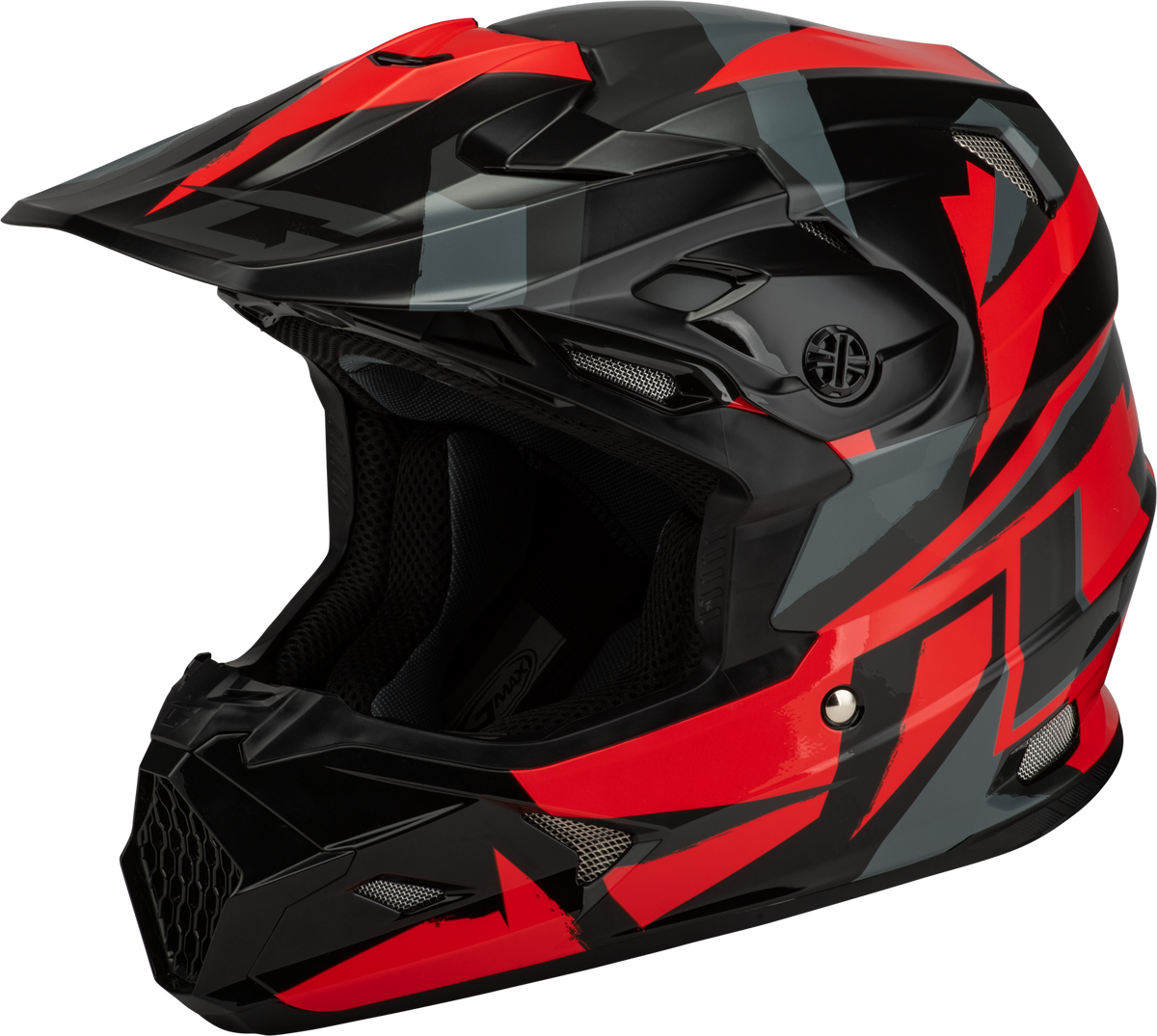 GMAX MX-96 Splinter Helmet Black/Red