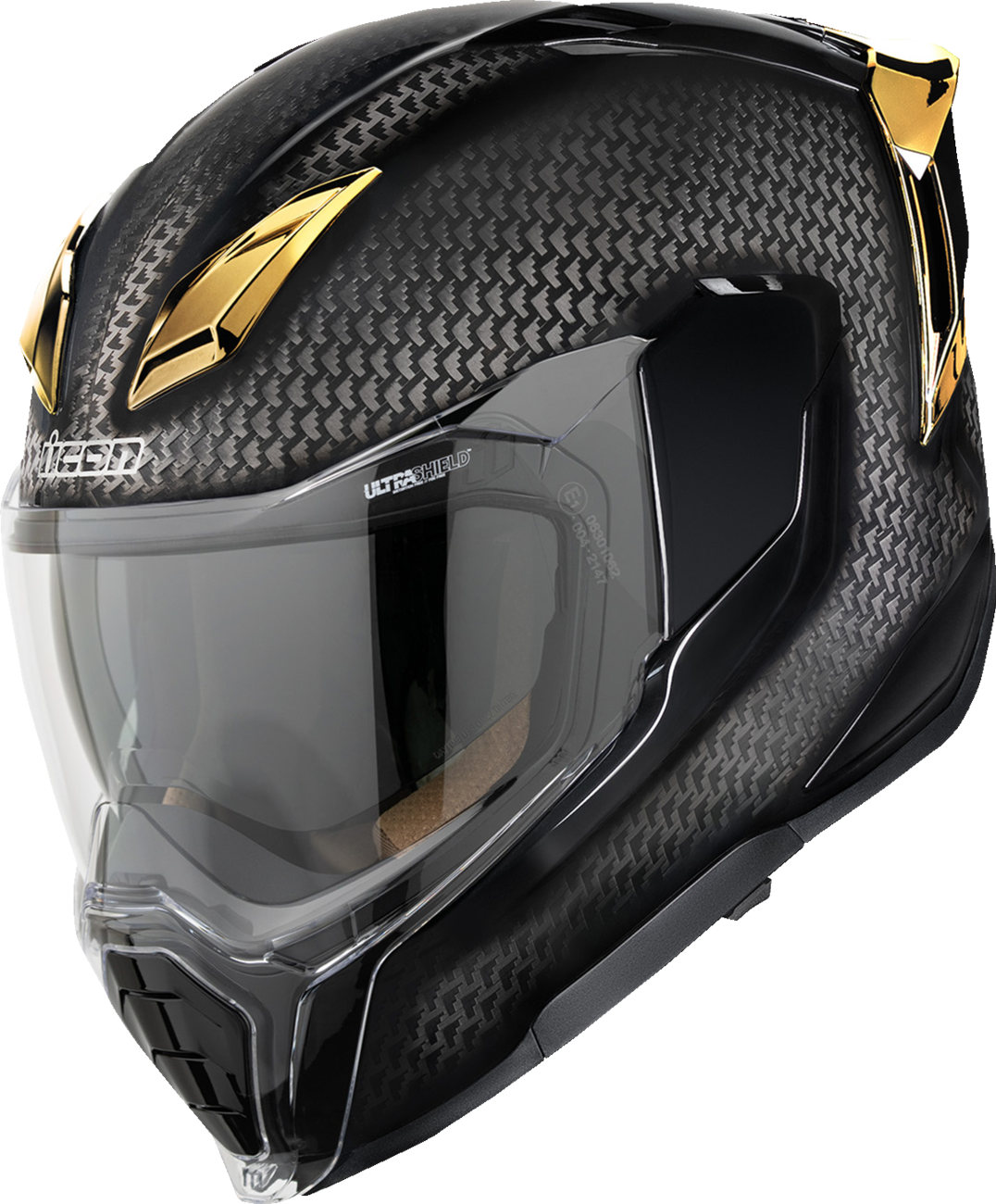 Icon Ultraflite Helmet Carbon - Gold