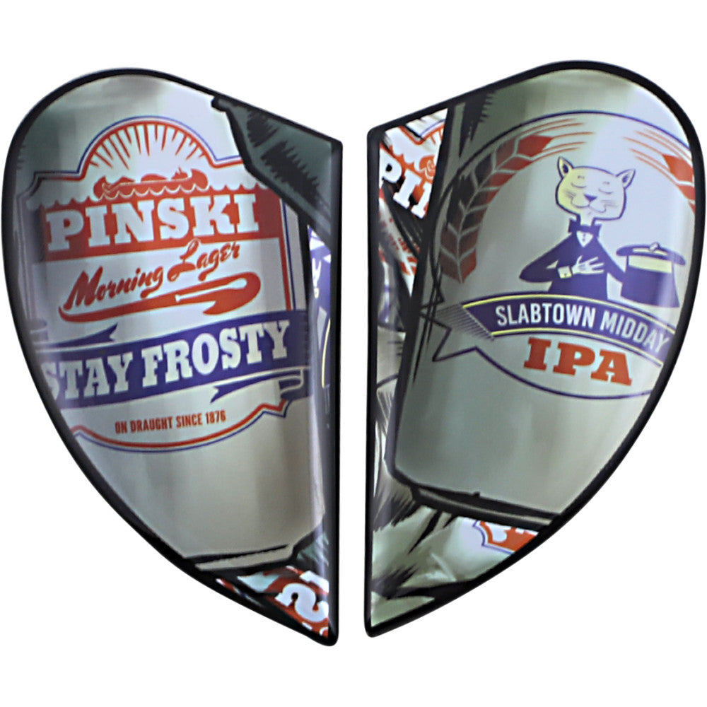 Icon Airform Helmet Side Plates - Buckfever White