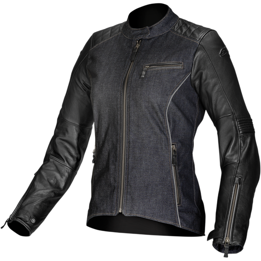Alpinestars Womens Stella Renee Denim/Leather Jacket - Black