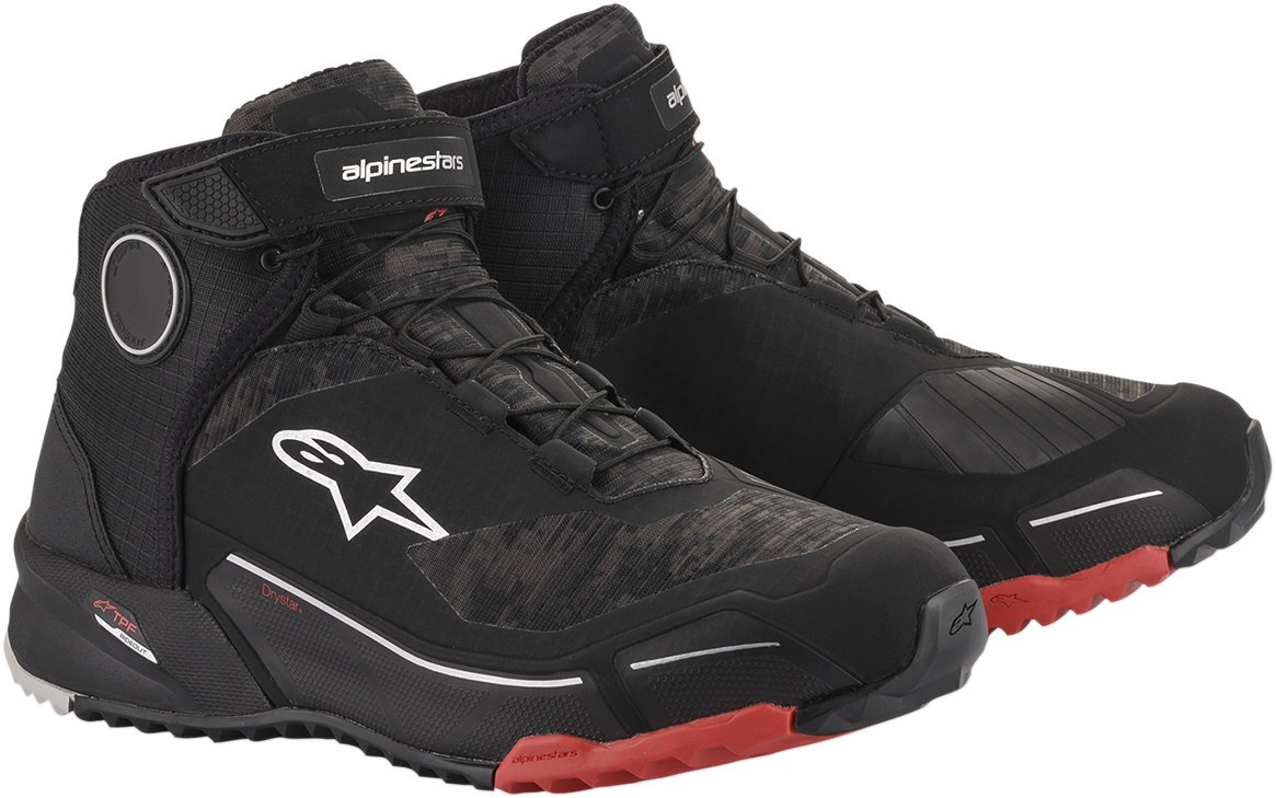 Alpinestars CR-X Drystar Shoes - Black/Camo/Red