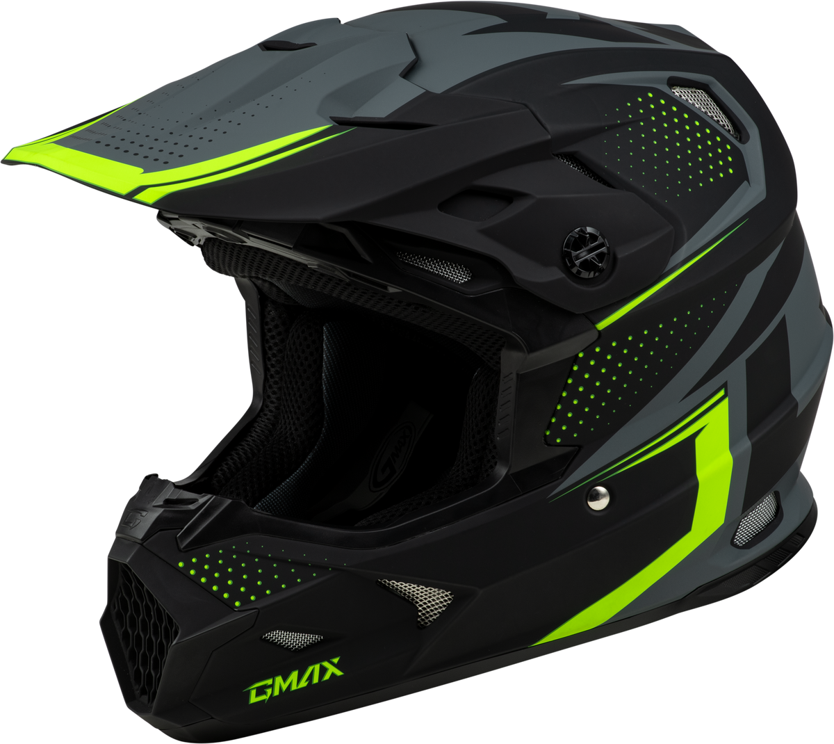 GMAX MX-96 502 Helmet Matte Grey/Hi-Vis