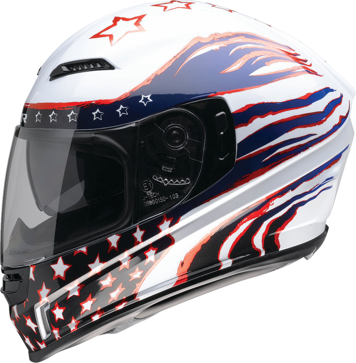 Z1R Jackal Patriot Helmet - Red/White/Blue