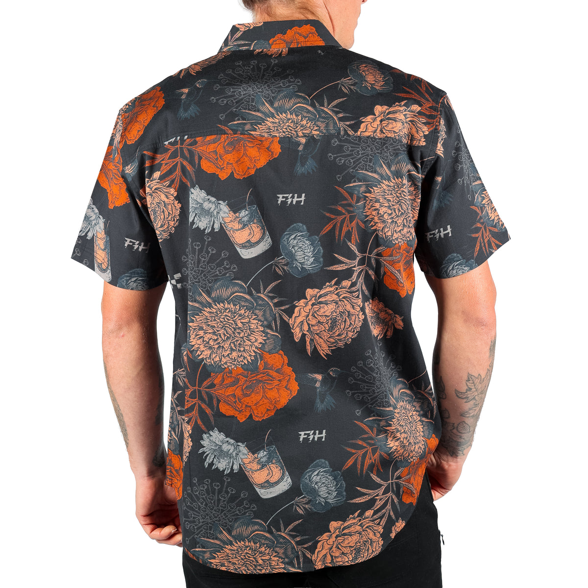 Fasthouse Scene Button Up Shirt - Vintage Black