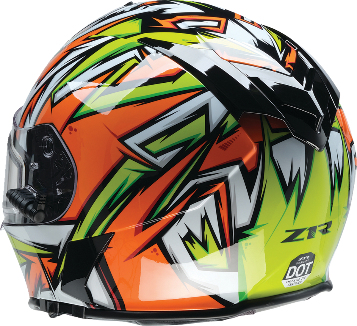 Z1R Warrant Snow Neuron Helmet - Orange/Green