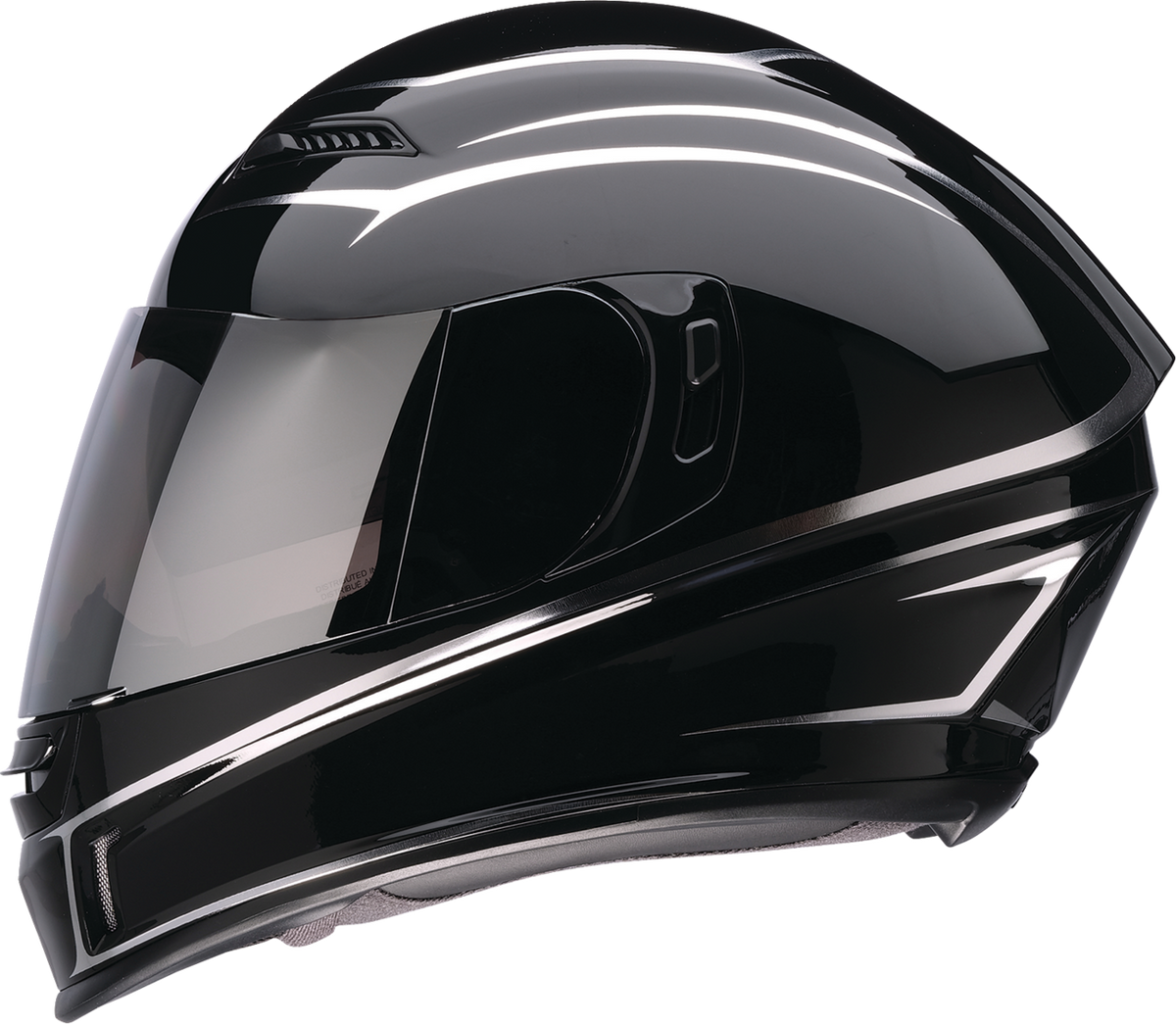 Z1R Jackal Foil Helmet - Black/Silver