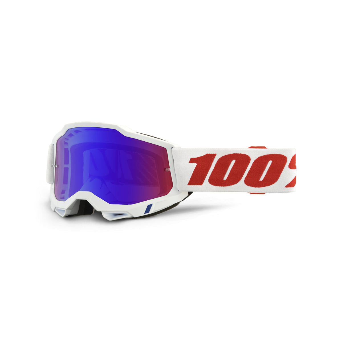 100% Accuri 2 Goggles Pure / Mirror Red/Blue Lens