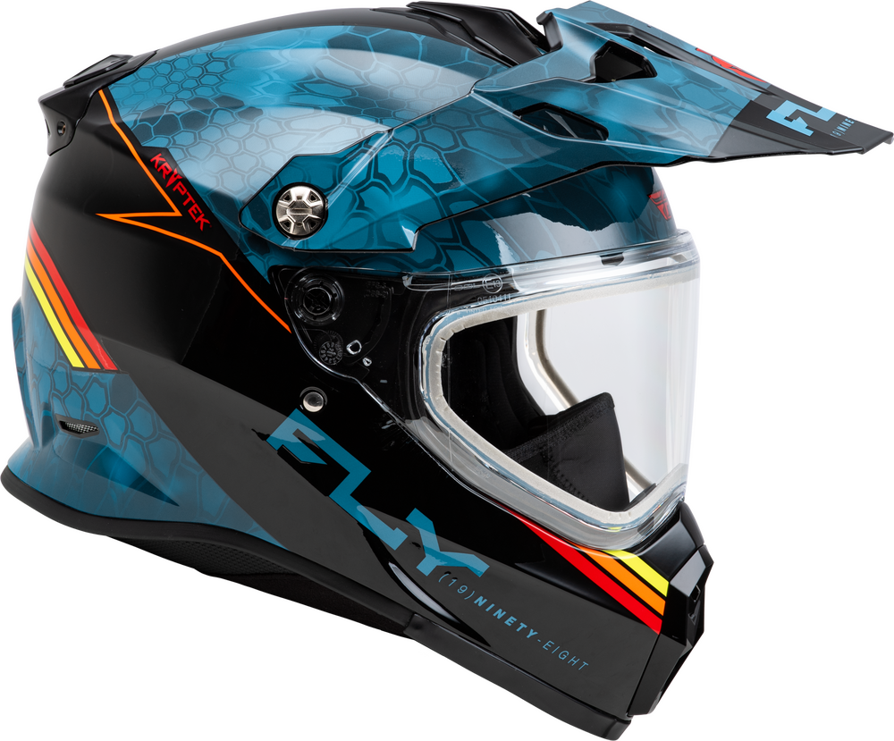 Fly Racing Trekker Cold Weather Conceal Helmet Dual Shield - SLATE/BLACK/RED