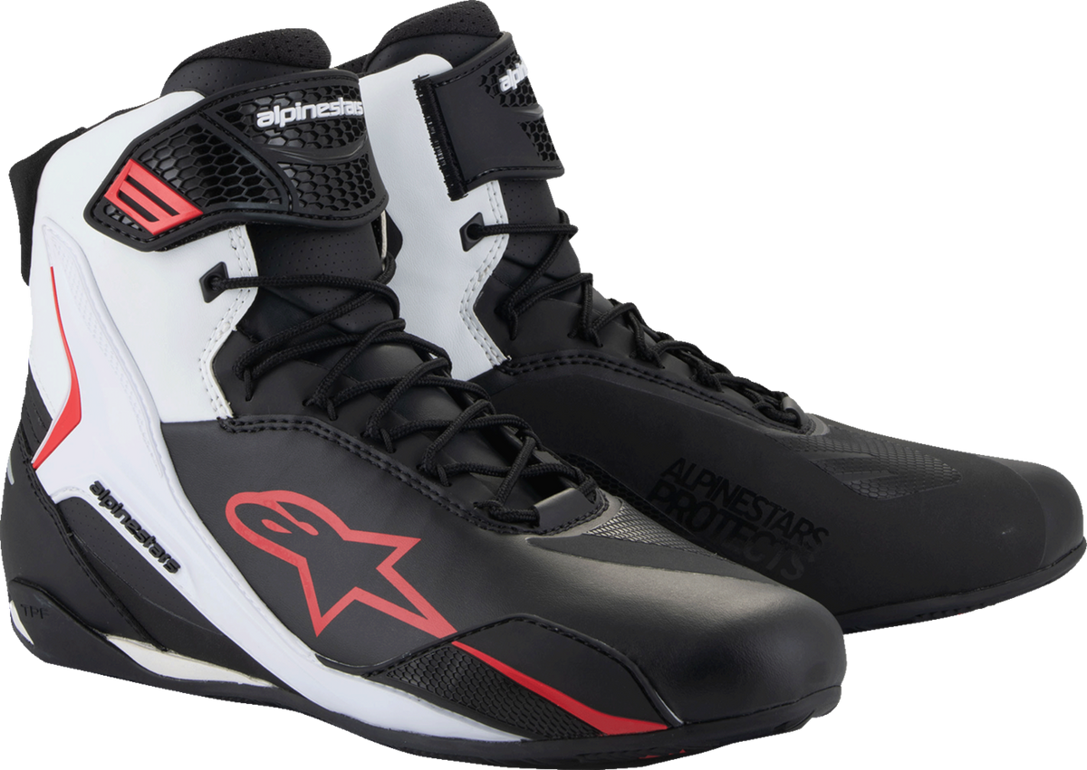 Alpinestars Faster-4 Shoes - Black/White/Red