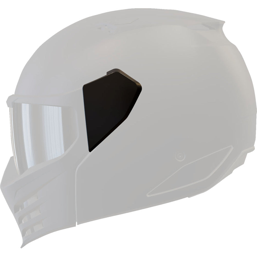 Icon Elsinore Helmet Side Plates - Gloss Black