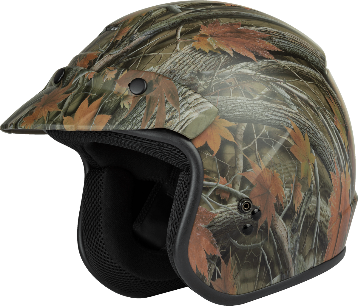 GMAX OF-2 Open Face Helmet CLOSEOUT Leaf Camo