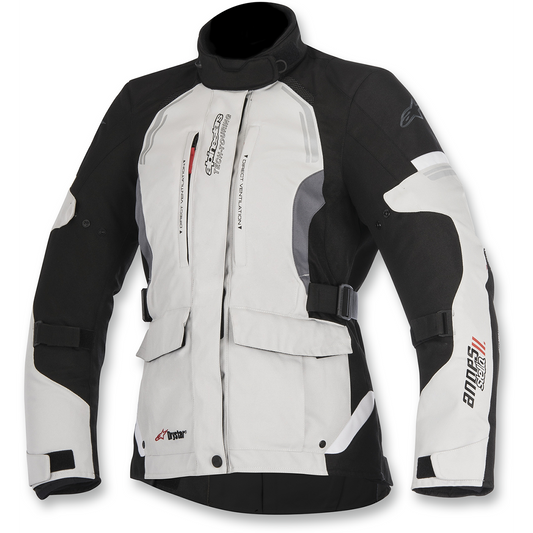 Alpinestars Womens Stella Andes V2 Drystar Jacket - Light Gray/Black/Dark Gray