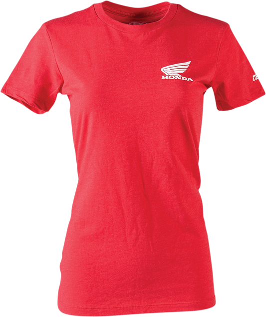 Facotry Effex Womens Honda Icon T-Shirt - Heather Red
