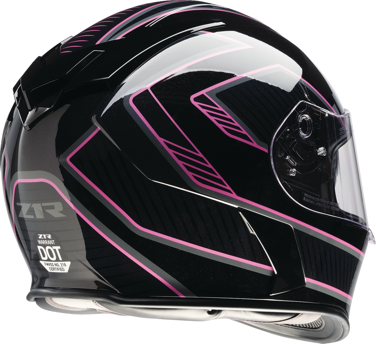 Z1R Warrant Amplify Helmet - Black/Pink