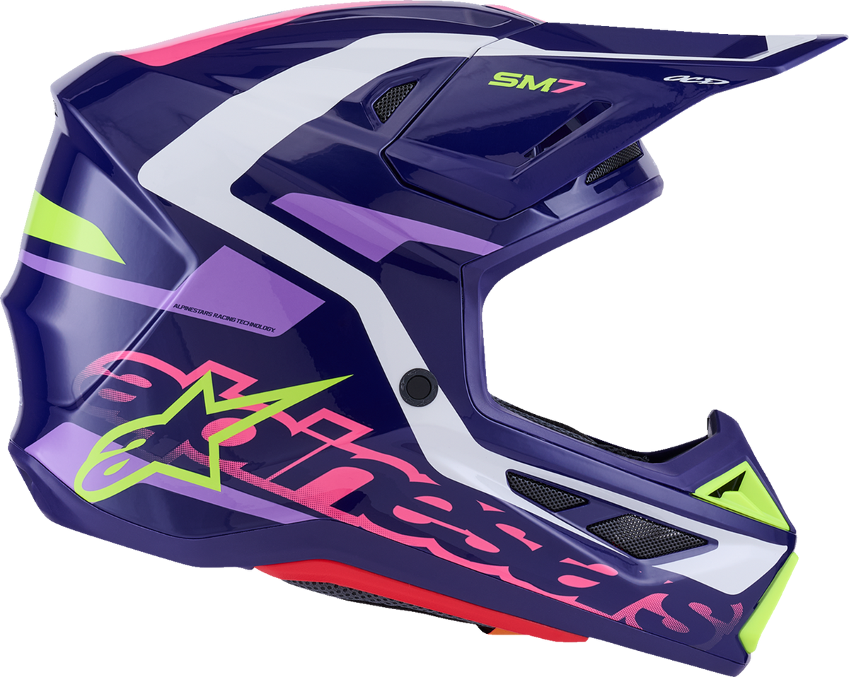 Alpinestars SM7 Deed Helmet Gloss Purple/Pink