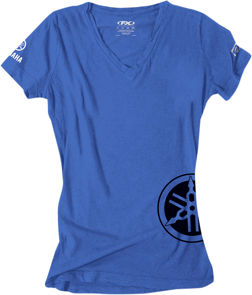 Facotry Effex Womens Yamaha T-Shirt - Royal Blue