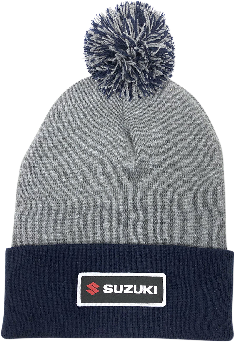 Facotry Effex Suzuki Pom Beanie - Gray/Navy