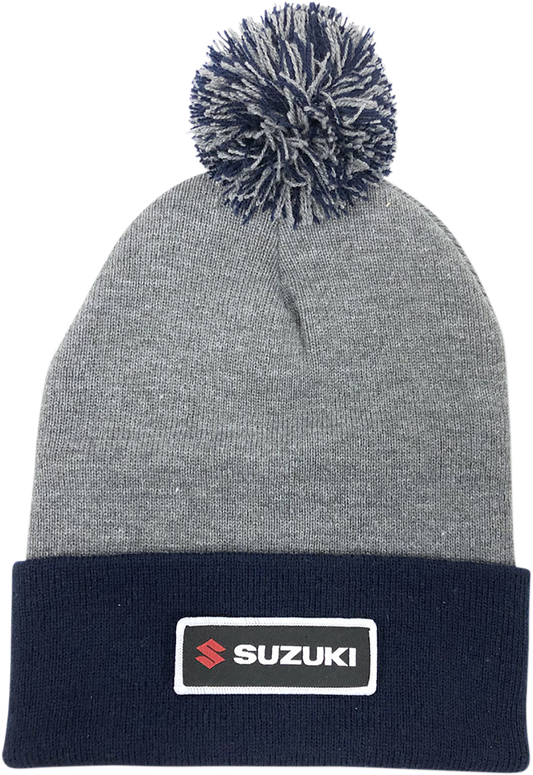 Facotry Effex Suzuki Pom Beanie - Gray/Navy