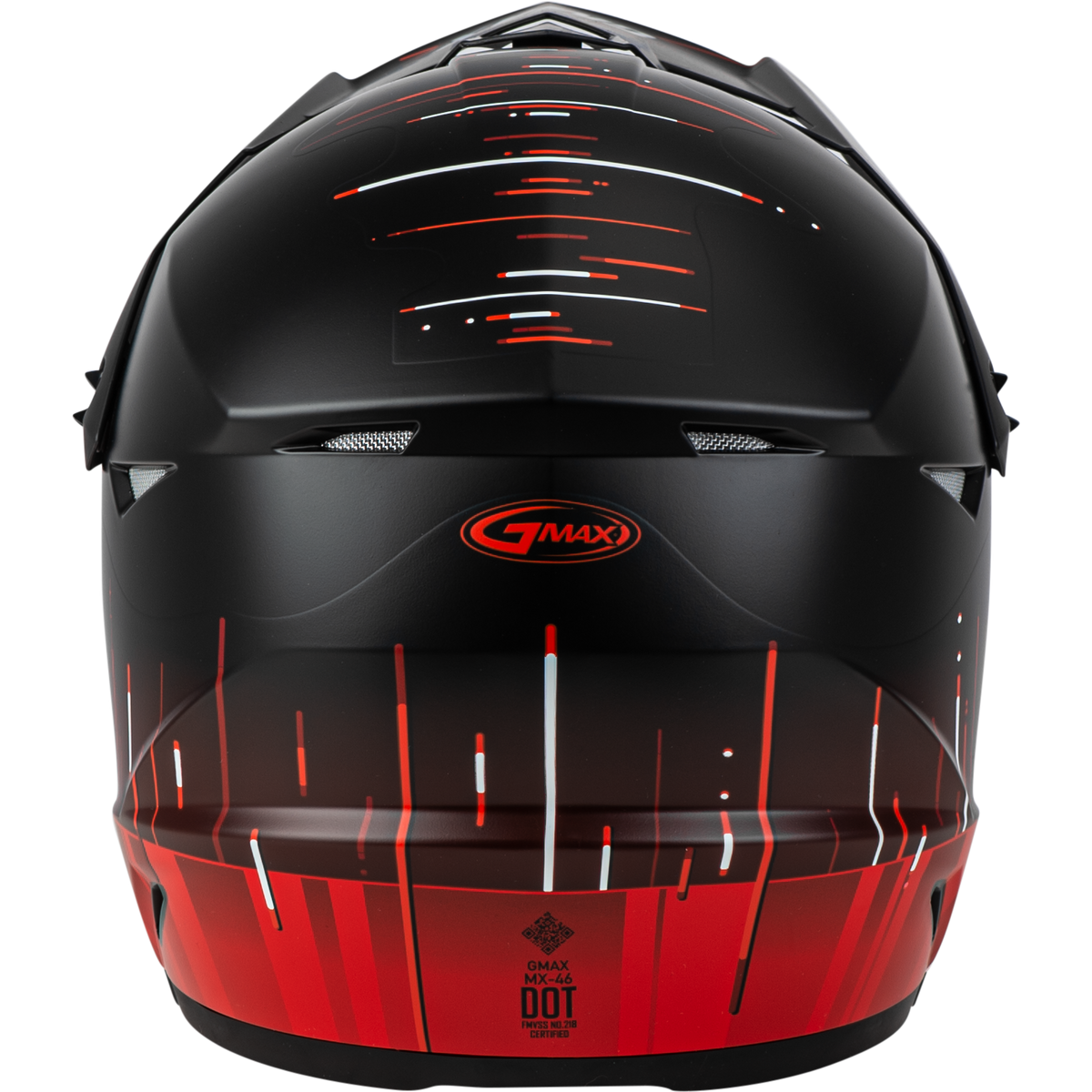 GMAX MX-46 Frequency Helmet Matte Black/Red
