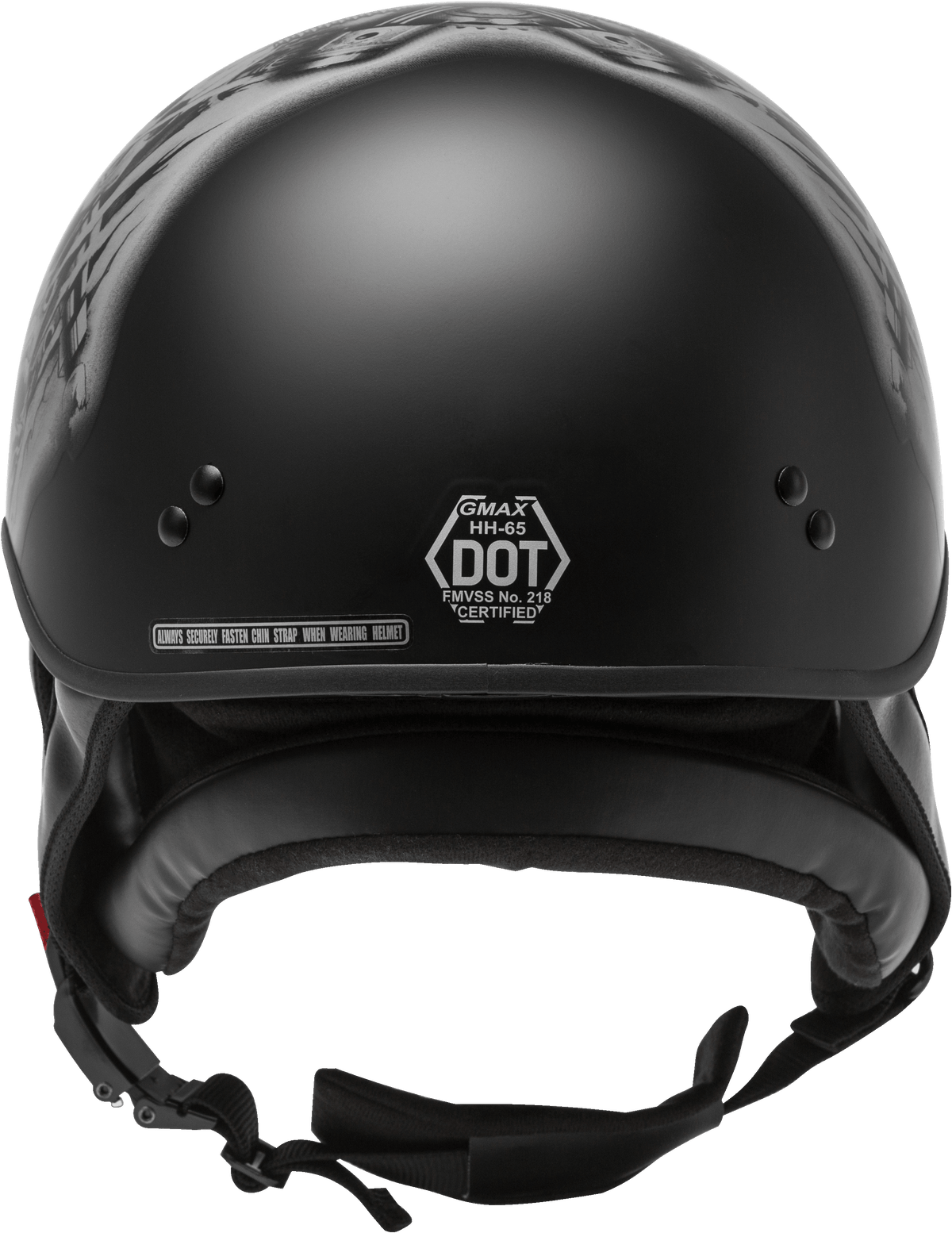 GMAX HH-65 Naked Tormentor Helmet Matte Black/Silver