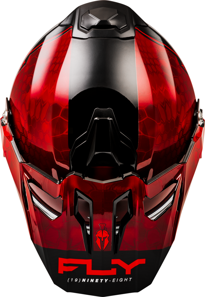 Fly Racing Trekker Cold Weather Conceal Helmet Dual Shield -  RED/BLACK