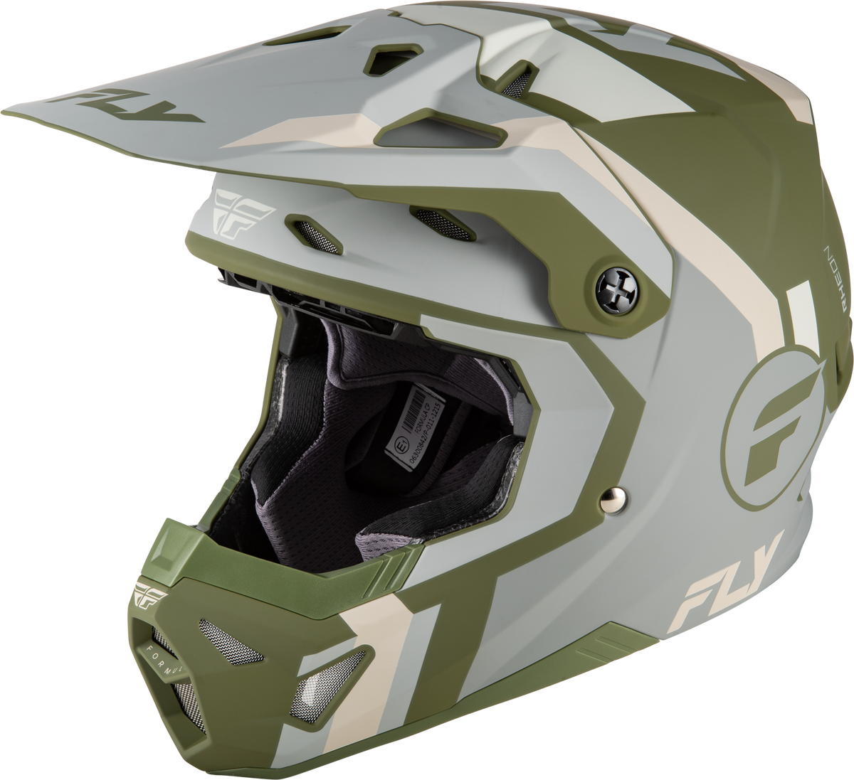 Fly Racing Formula CP Seal Helmet - Stone/Khaki/Olive
