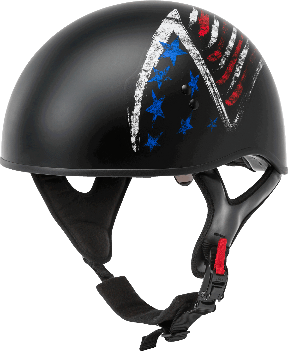 GMAX HH-65 Naked Bravery Helmet Black/Red/White