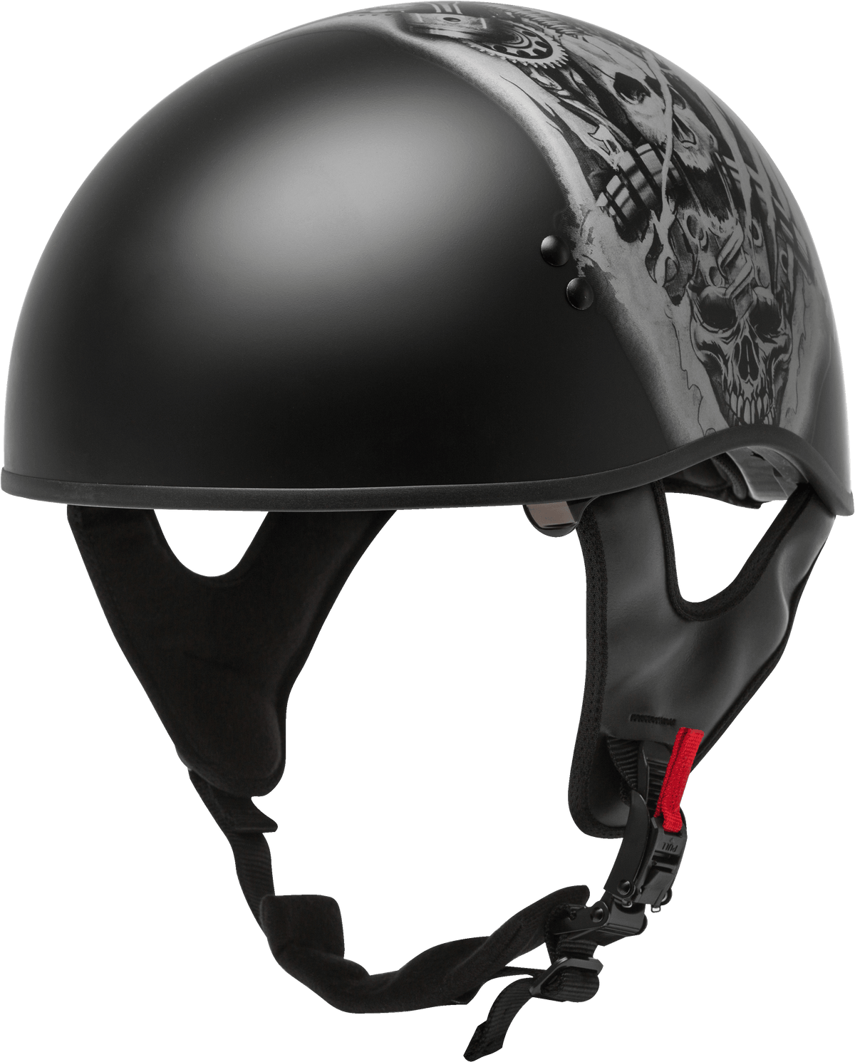 GMAX HH-65 Naked Tormentor Helmet Matte Black/Silver