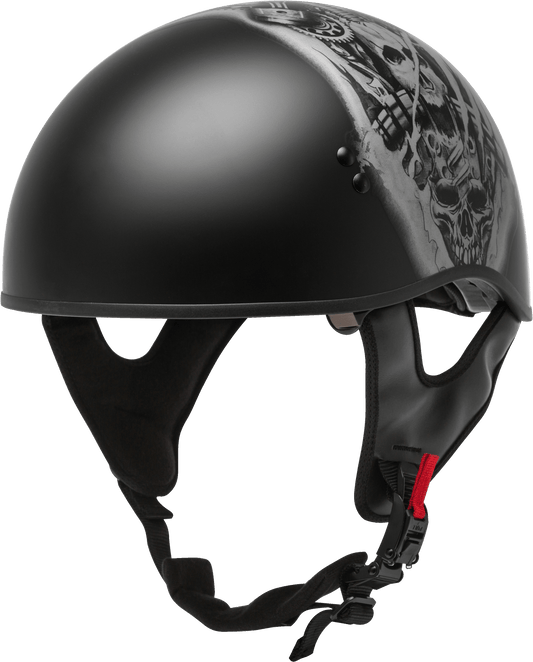 GMAX HH-65 Naked Tormentor Helmet Matte Black/Silver