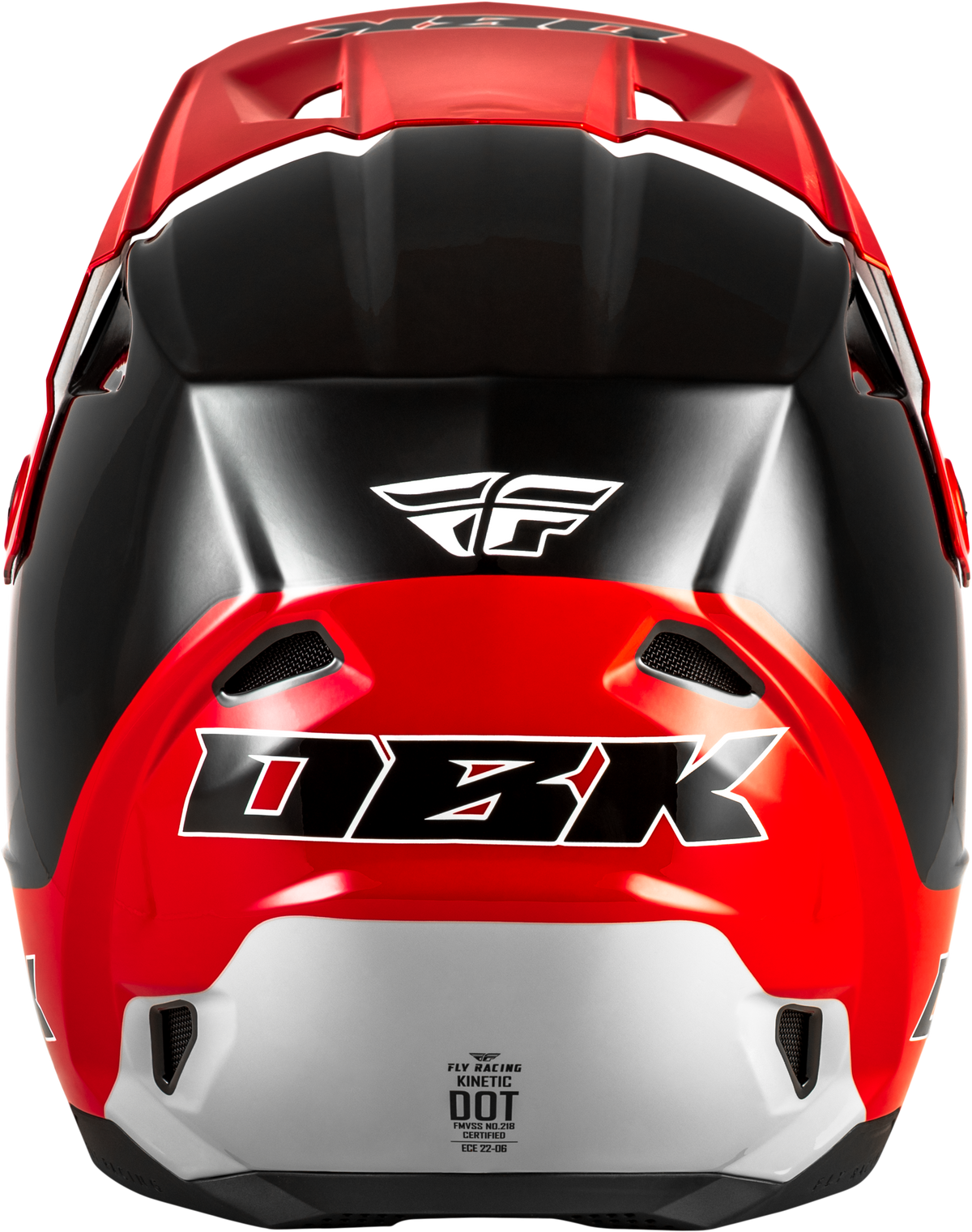 Fly Racing Kinetic DBK Helmet - Black/Red/Grey