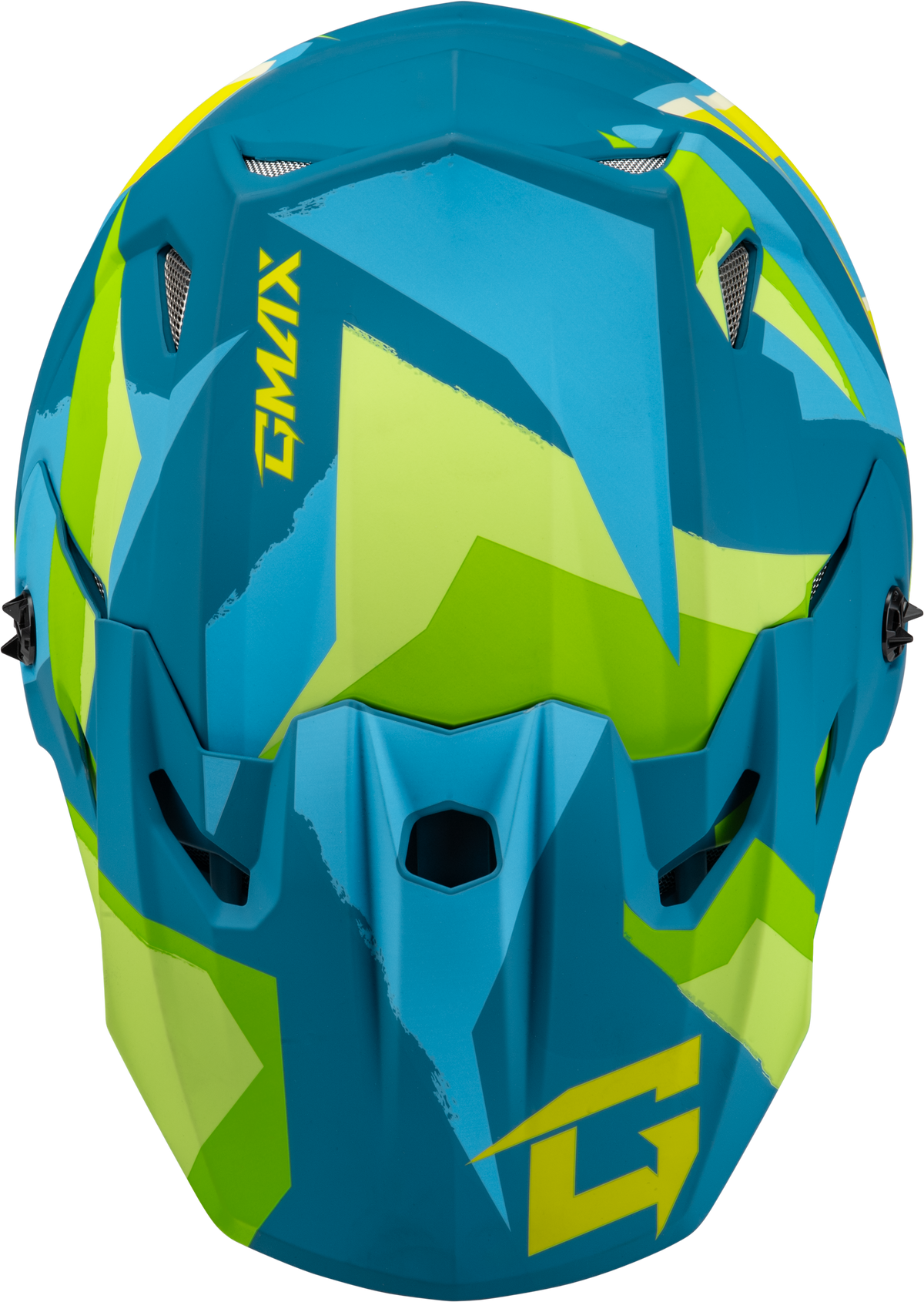 GMAX MX-96 Splinter Helmet Matte Blue/Green