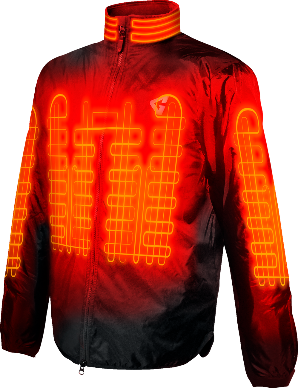 12V Motorcycle Heated Jacket Liner - Black