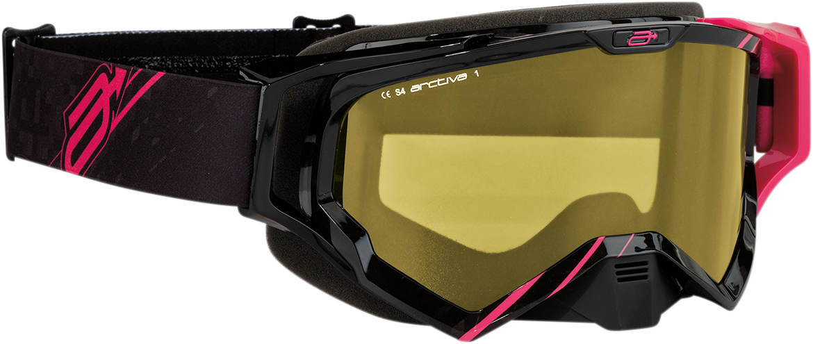 Arctiva Vibe Goggle - Black/Pink/Yellow Lens