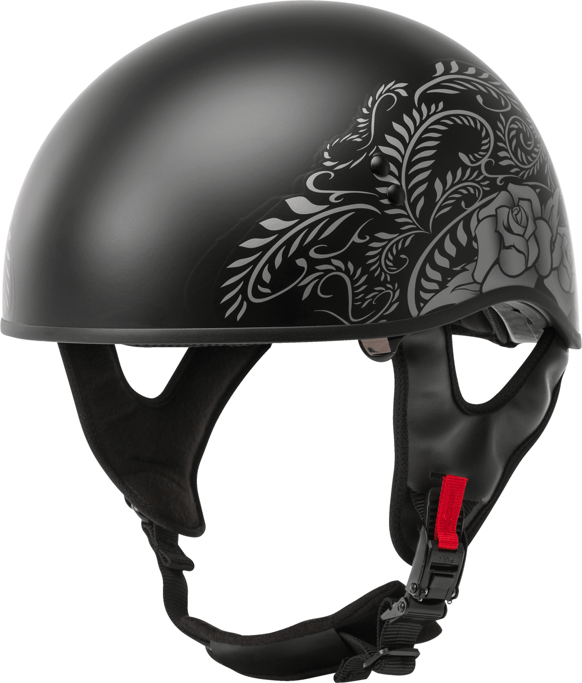 GMAX HH-65 Naked Rose Helmet Matte Black/Silver