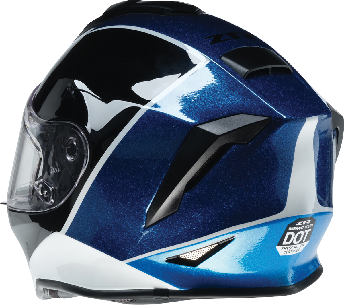 Z1R Youth Warrant 2.0 Snow Fresh Pow Helmet - Purple/Blue